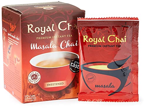 Royal Chai, Sweetened Pack of 10 Sachets, Masala