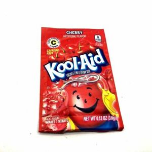 Kool Aid American Powder Mix Drink Single Sachets - Cherry 3.6g