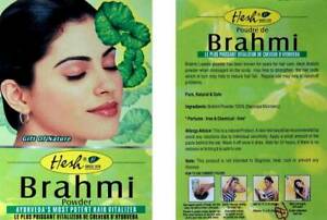 Hesh Herbal Brahmi Powder Pack 100g x 2 Qty, Makes Hair Long Dark Dense Lustrous