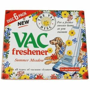 6 Disc Pack Vac Air Freshner Hoover Vacuum Cleaner Pet Lovers Summer Meadow Home