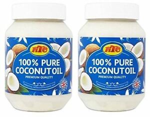 (Pack of 2) KTC 100% Pure Coconut Oil-500ml(Cooking,Hair,Skin Care,Multipurpose)