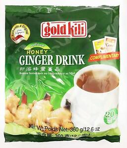 Gold Kili Instant Honey Ginger Drink 360g (18g X 20 Sachets Per Pack )