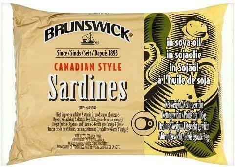 (Pack of 12) Brunswick Sardines in Soya Oil 106g