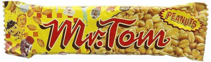 (36 X 40g) Mr Tom Peanut Brittle Bar Box - Roasted Peanut in Caramel