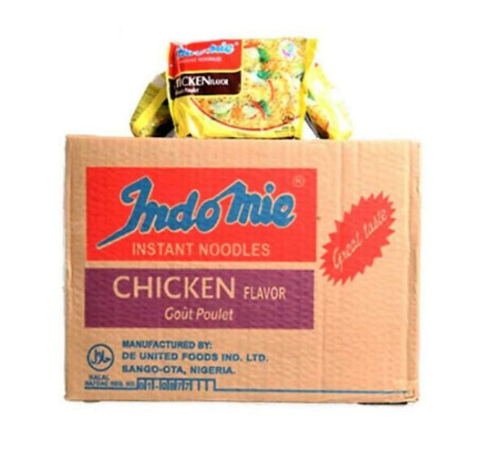 thumbnail 1 - (Box of 40)  Nigerian - Indomie Instant Chicken Flavour Noodles 70g