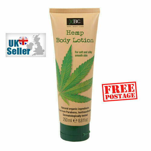 thumbnail 1 - XBC Natural Organic Hemp Body Lotion Cream - For Silky Smooth Skin - 250ml