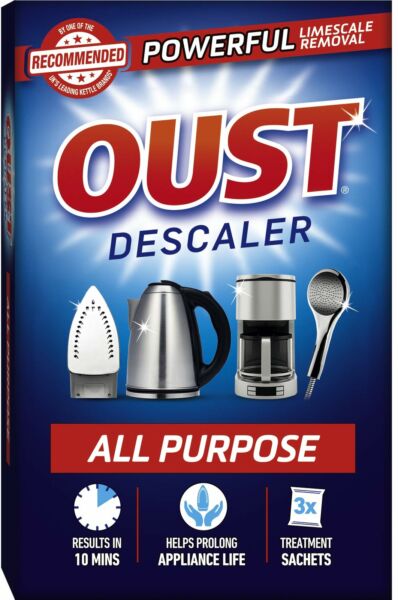 thumbnail 1 - Oust Powerful All Purpose Descaler Limescale Remover – 3 Sachets 1 Pack