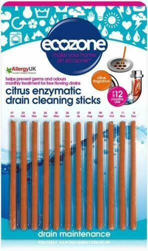 thumbnail 1 - Eco-Friendly Drain Cleaning 12 Citrus Sticks Vegan Enzyme Sink Unblocker Ecozone